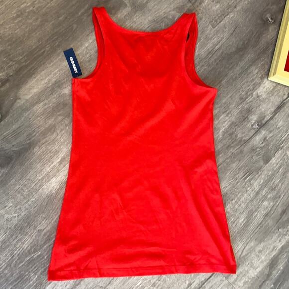 NWT Old Navy Red Beaded Neck Tank Top - Picture 7 of 10